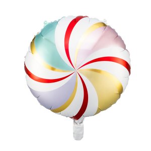 Folieballong - Candy Swirl - Pastel Mix