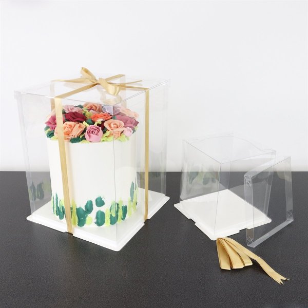 T�rtkartong - Genomskinlig - Extra h�g - 30x30x38 cm