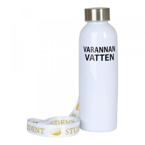 Vattenflaska med band - Varannan vatten - Student