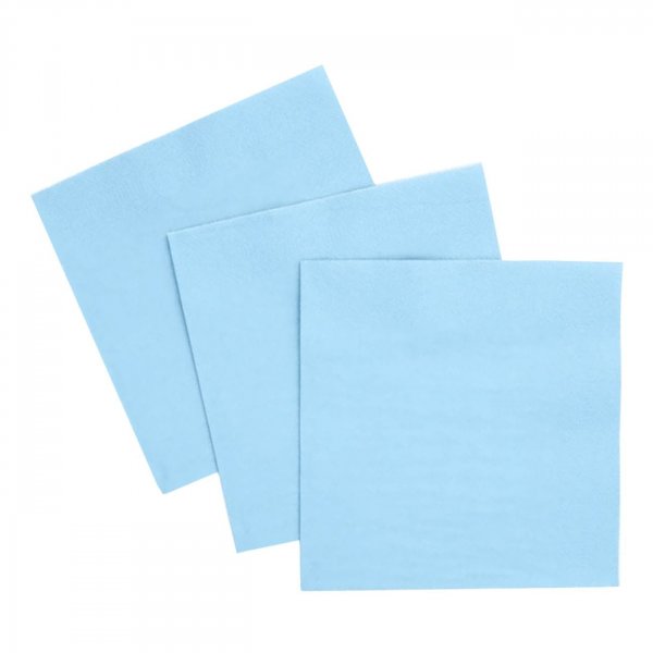 Servetter - Ljusbl� - 33x33 cm - 20pack