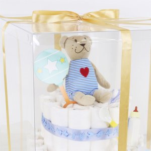 T�rtkartong - Genomskinlig - Extra h�g - 25x25x33 cm