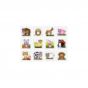Tatueringar - Bondg�rdsdjur - 12 st