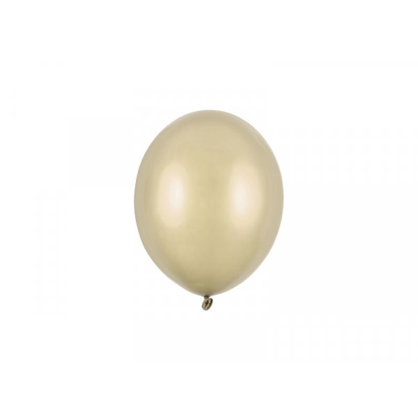 Ballonger - Metallisk kallguld - 12 cm