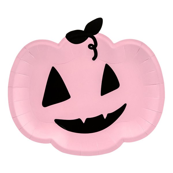 Papptallrikar - Pumpa - Pink Halloween - 6-pack Papptallrikar - Pumpa - Pink Halloween - 6-pack