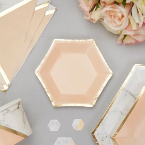Minitallrikar - Colour Block - Aprikos - 8-pack Minitallrikar - Colour Block - Aprikos - 8-pack