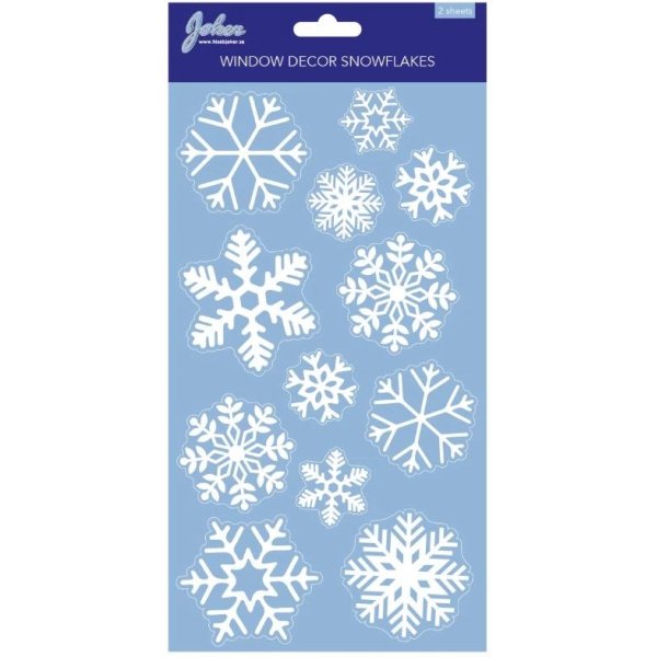 F�nsterdekorationer - Sn�flingor - 24 st