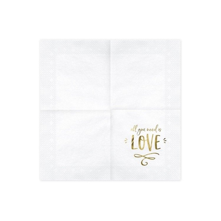 Servetter All you need is Love - Fyndhörnan
