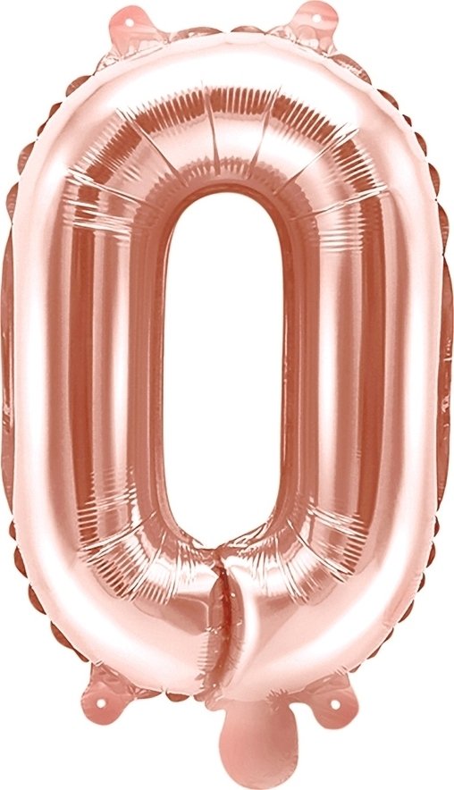 Bokstavsballonger – Roséguld – 35 cm – Bokstav: O – Bokstavsballonger, Ballonger