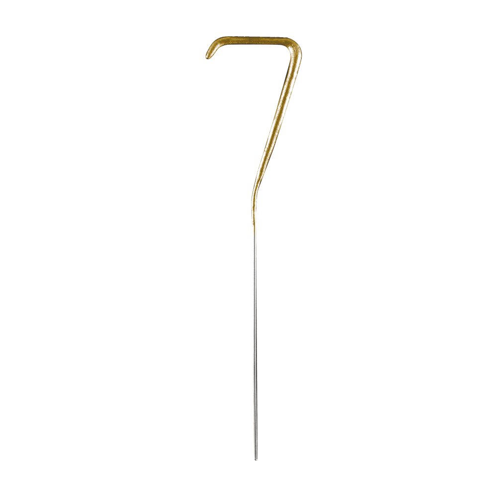 Tomtebloss - Siffra - Guld - Siffra: 7 - Tomtebloss & Isfacklor, Cake Toppers