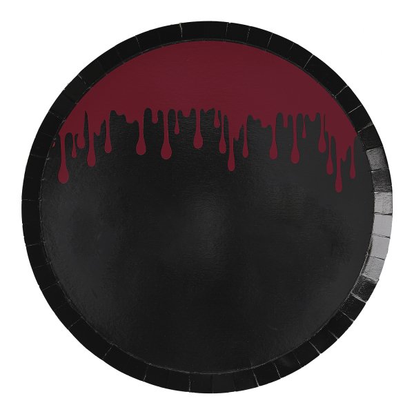 Papptallrikar - Halloween - Blood Splatter - 25 cm - 8-pack