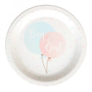 Papptallrikar - Gender Reveal - 8-pack - 23 cm