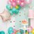 Folieballong - Happy Birthday - Rosa/Iridescent