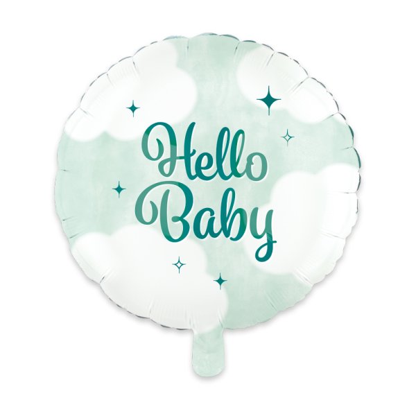Folieballong - Hello Baby - Rund - 46 cm