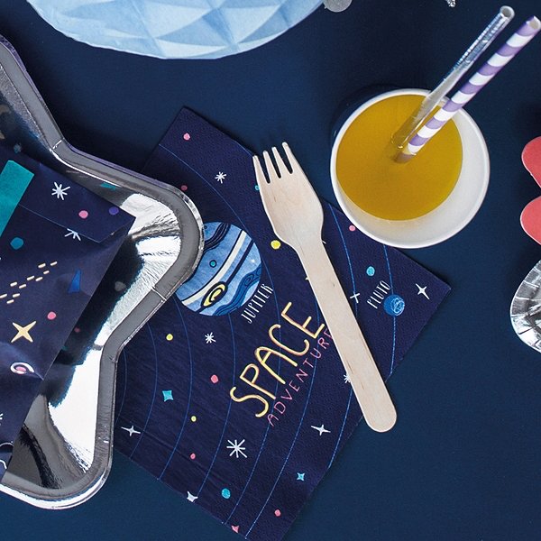 Trbestick - Natur - 6 set (sked, kniv, gaffel)