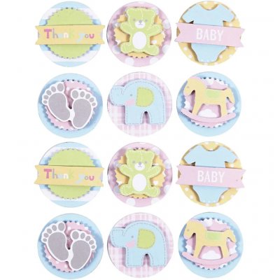 Stickers - 3D - Baby/Pastell