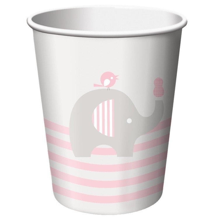 Pappersmuggar Liten Elefant Rosa - Fyndhörnan