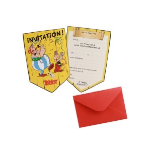Inbjudningskort - Asterix - 8 st Inbjudningskort - Asterix - 8 st