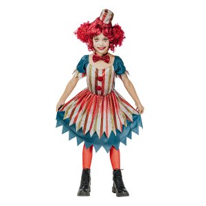 Vintage Clown Flicka - Maskeraddr�kt