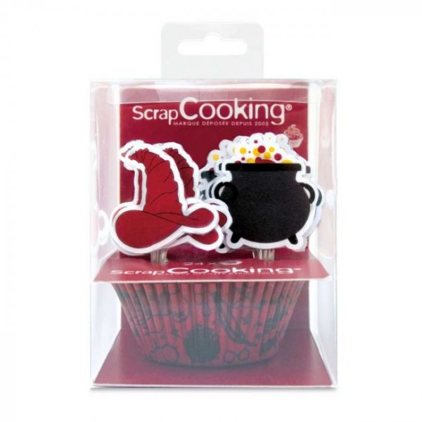 Muffinsformar med cake picks - Halloween - 24-pack Muffinsformar med cake picks - Halloween - 24-pack