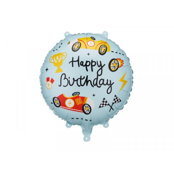 Folieballong rund Happy Birthday - Mix