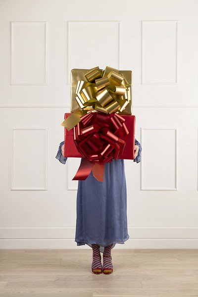 Presentrosett - Mega - Röd - 30 cm Presentrosett - Mega - Röd - 30 cm