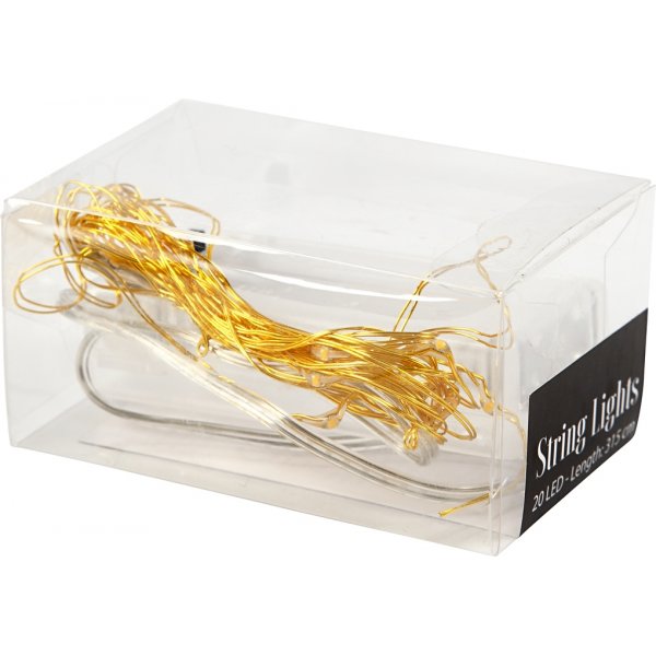 LED ljusslinga - guld - L: 3,15 m LED ljusslinga - guld - L: 3,15 m