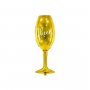 Folieballong Champagneglas Guld