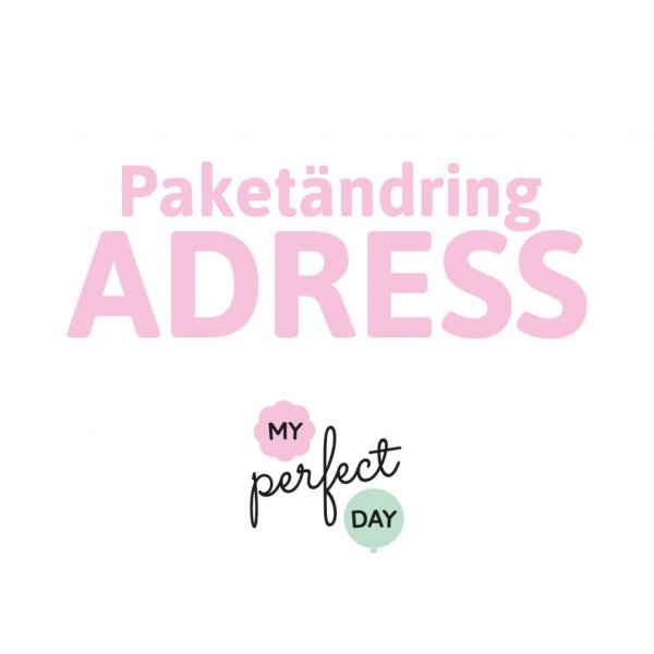 Paketndring - Adress/mottagare