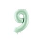Sifferballong - Mint Pastell - 72cm - Siffra: 9