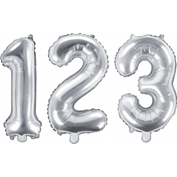 Sifferballong - Silver - 35 cm