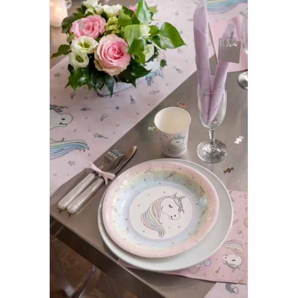 Papptallrik - Unicorn - 10-pack