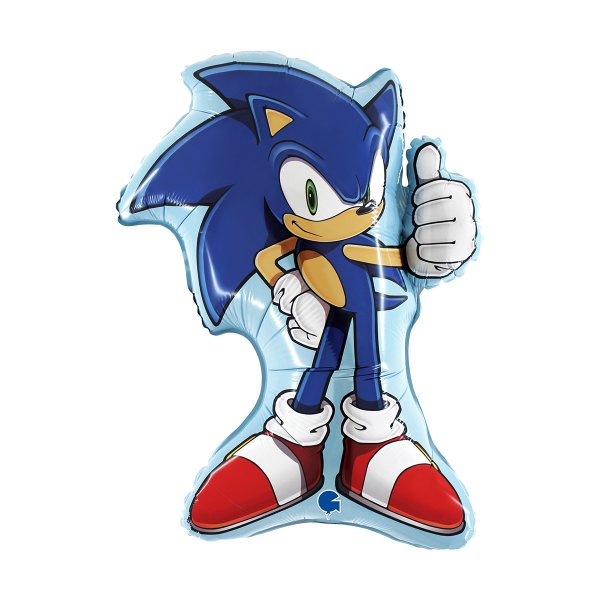 Folieballong - Sonic - Shape - 64 cm Folieballong - Sonic - Shape - 64 cm