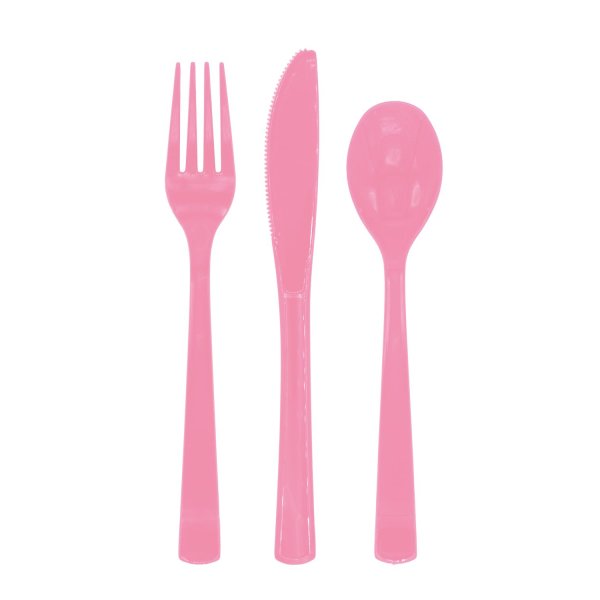 Bestick - Rosa - 18-pack