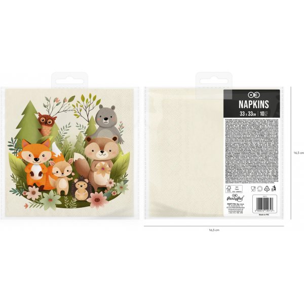 Servetter - Skogens vänner - 10-pack Servetter - Skogens vänner - 10-pack