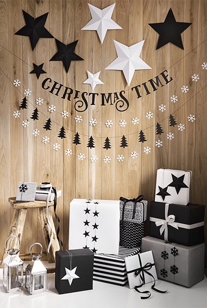 Hngande stjrnor - 6-pack - Svart