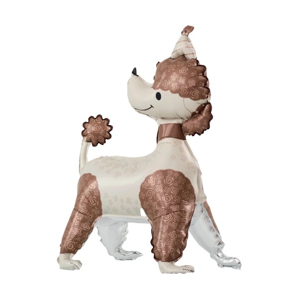 Folieballong - Hund \\\"Pudel\\\" - 58 x 84 cm Folieballong - Hund \\\"Pudel\\\" - 58 x 84 cm