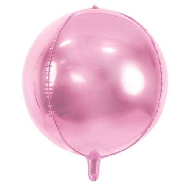 Rund Folieballong Rosa