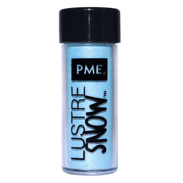 Ätbart glitter - Ljusblått - Edible Lustre Snow - PME - 10 g Ätbart glitter - Ljusblått - Edible Lustre Snow - PME - 10 g