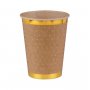 Pappersmugg Natur & Guld