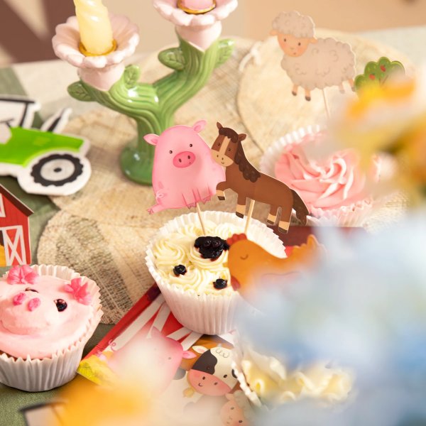 Cake Picks - Bondgård - 9-pack Cake Picks - Bondgård - 9-pack