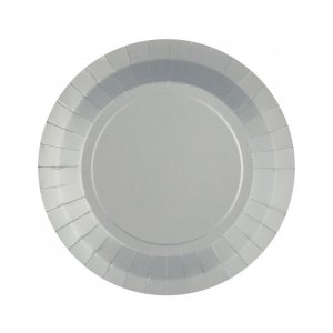 Papperstallrikar Silver Sparkle