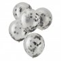 Konfettiballonger - Spiders - 5-pack