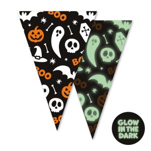 Vimpelgirlang - Sj�lvlysande - Halloween - 6 m