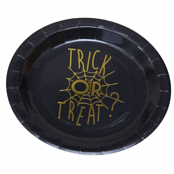 Papptallrikar - Trick or Treat - 8-pack Papptallrikar - Trick or Treat - 8-pack