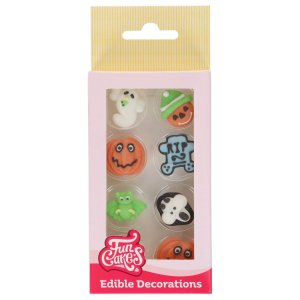 Funcakes - Sockerdekorationer – Spooky Pumpkin - 8 st Funcakes - Sockerdekorationer – Spooky Pumpkin - 8 st