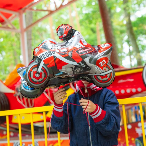 Folieballong - Racing - Motorcykel - 66x53 cm