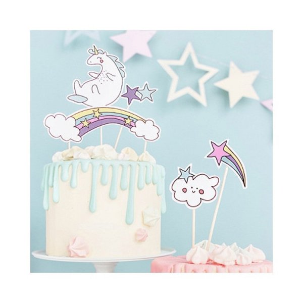 Cake Toppers Pastell Enh�rning