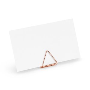 Korthållare - Trianglar - Roséguld - 10-pack