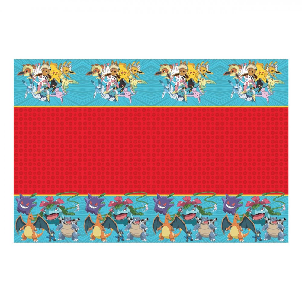 Bordsduk Pokémon 120x180cm – Bordsdukar till kalas, Dukar & Löpare till kalas