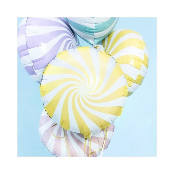 Folieballong Karamell 35 cm Gul